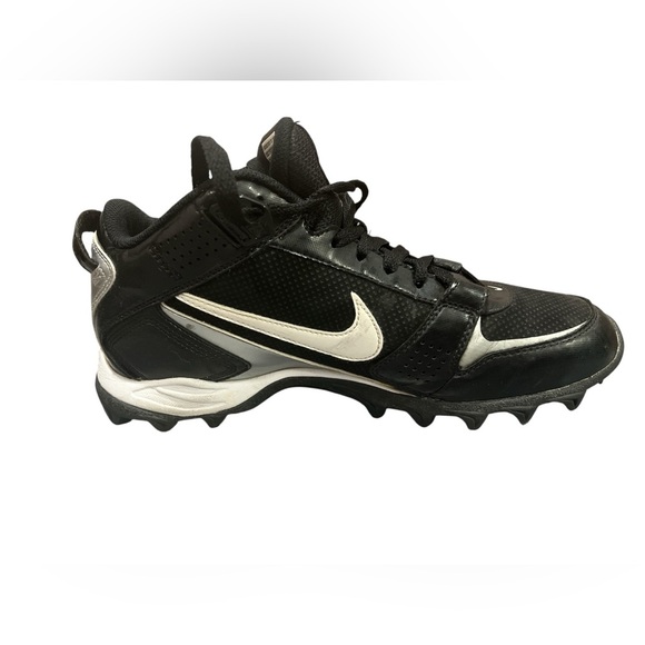 Nike land shark legacy size 10.5 football cleats black and white - Picture 3 of 8
